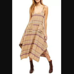 Free People Harper Striped Midi Dress